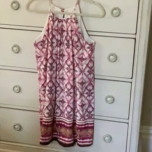 Sleeveless printed dress